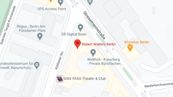 Robert walters Berlin office map